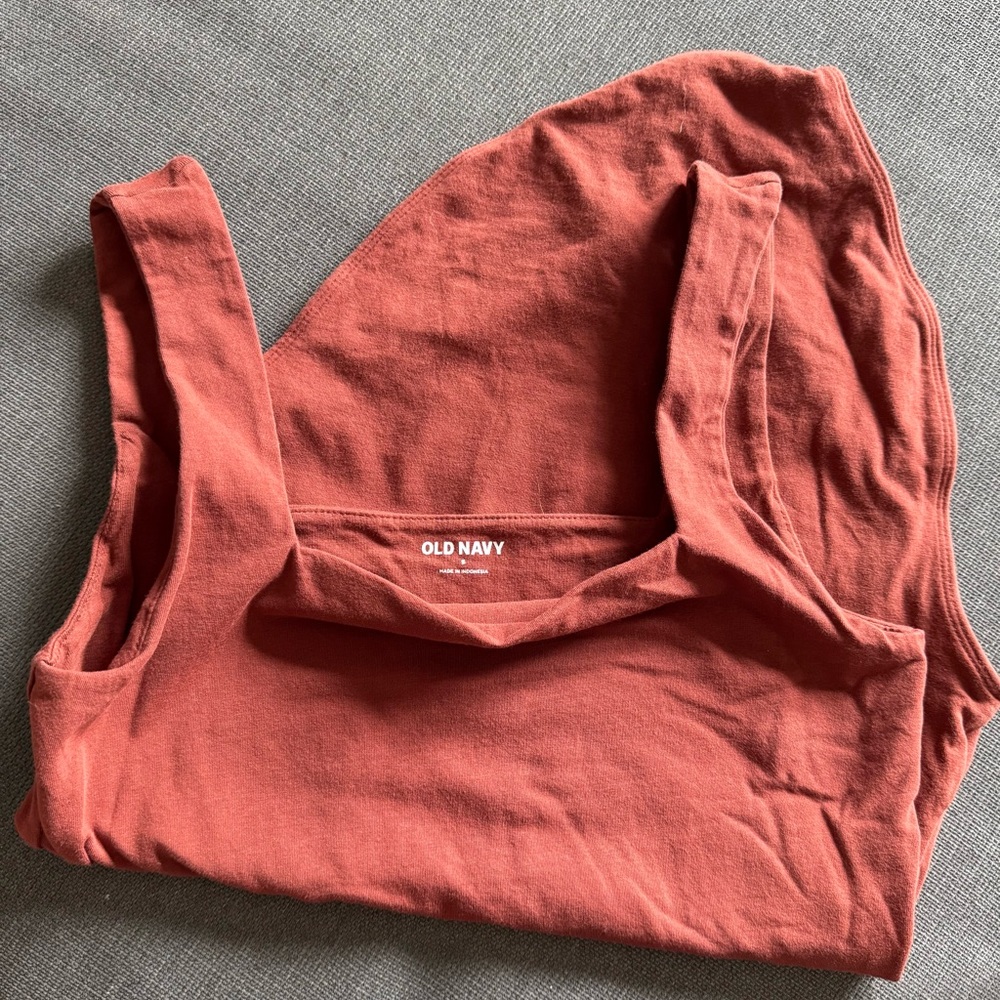 Old Navy Brown Bodysuit One Piece with Scoop Neckline